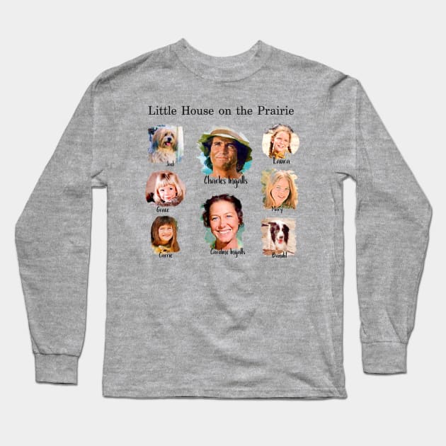 Laura Ingalls Wilder Family Long Sleeve T-Shirt by Neicey